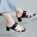 サッ！と履けるスクエアトゥスリットデザインバンドサンダル | VIVIAN COLLECTION | 詳細画像18 