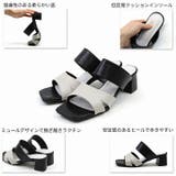 サッ！と履けるスクエアトゥスリットデザインバンドサンダル | VIVIAN COLLECTION | 詳細画像4 