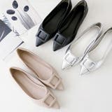 ポインテッドトゥバックルモチーフフラットレインシューズ | VIVIAN COLLECTION | 詳細画像10