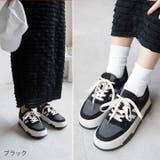 厚底レースアップコートスニーカー | VIVIAN COLLECTION | 詳細画像9