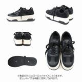 厚底Tトゥデザインコンビカラーレースアップスニーカー | VIVIAN COLLECTION | 詳細画像3