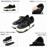 厚底Tトゥデザインコンビカラーレースアップスニーカー | VIVIAN COLLECTION | 詳細画像4