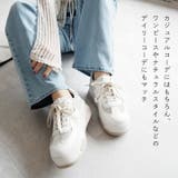 厚底Tトゥデザインコンビカラーレースアップスニーカー | VIVIAN COLLECTION | 詳細画像6
