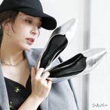 スクエアトゥスリットデザインパンプス | VIVIAN COLLECTION | 詳細画像17