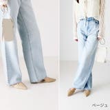 ポインテッドトゥ斜めストラップローヒールセパレートパンプス | VIVIAN COLLECTION | 詳細画像10 
