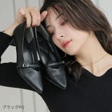 ポインテッドトゥストラップ5cmプレートヒールパンプス | VIVIAN COLLECTION | 詳細画像20