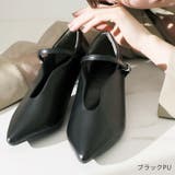 ポインテッドトゥスリットストラップ5cmプレートヒールパンプス | VIVIAN COLLECTION | 詳細画像20
