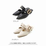 ポインテッドトゥVカットバックルベルトミュールパンプス | VIVIAN COLLECTION | 詳細画像2