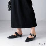 ポインテッドトゥVカットバックルベルトミュールパンプス | VIVIAN COLLECTION | 詳細画像16