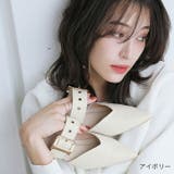 ポインテッドトゥVカットバックルベルトミュールパンプス | VIVIAN COLLECTION | 詳細画像19