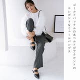 ポインテッドトゥVカットバックルベルトミュールパンプス | VIVIAN COLLECTION | 詳細画像5