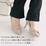 【履きごこちやみつき感激】ポインテッドトゥターバンリボン7cmヒールパンプス | VIVIAN COLLECTION | 詳細画像13