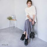 厚底メタリック異素材コンビレースアップスニーカー | VIVIAN COLLECTION | 詳細画像19
