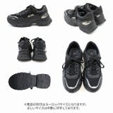 厚底メタリック異素材コンビレースアップスニーカー | VIVIAN COLLECTION | 詳細画像3
