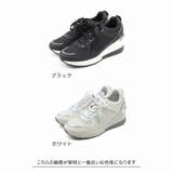 後ろ姿が映えるキラキラグリッターレースアップウェッジスニーカー | VIVIAN COLLECTION | 詳細画像2