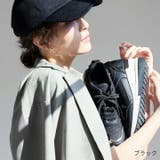 後ろ姿が映えるキラキラグリッターレースアップウェッジスニーカー | VIVIAN COLLECTION | 詳細画像16
