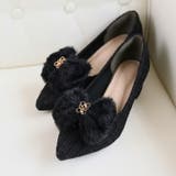 2WAY取り外しふわふわファーリボンモノグラムパンプス | VIVIAN COLLECTION | 詳細画像14 