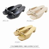 リボンメタルパーツミュールサンダル | VIVIAN COLLECTION | 詳細画像2 