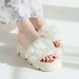 シアーフリル厚底サンダル | VIVIAN COLLECTION | 詳細画像19 