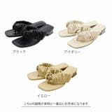 シャーリングクリアヒールトングサンダル | VIVIAN COLLECTION | 詳細画像2 