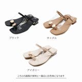 2WAYゴールドモチーフトングクリアヒールサンダル | VIVIAN COLLECTION | 詳細画像2 