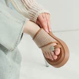 キラキラフラワービジュー厚底トングサンダル | VIVIAN COLLECTION | 詳細画像15 