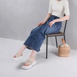 キラキラフラワービジュー厚底トングサンダル | VIVIAN COLLECTION | 詳細画像20 