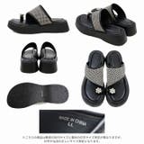 キラキラフラワービジュー厚底トングサンダル | VIVIAN COLLECTION | 詳細画像3 