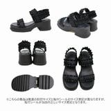 フリルギャザー厚底サンダル | VIVIAN COLLECTION | 詳細画像3 