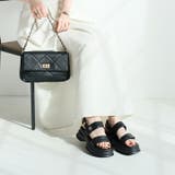 厚底モノグラムキルティングサンダル | VIVIAN COLLECTION | 詳細画像8 