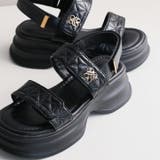 厚底モノグラムキルティングサンダル | VIVIAN COLLECTION | 詳細画像10 