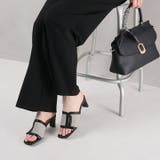 カットアウト異素材コンビミュールサンダル | VIVIAN COLLECTION | 詳細画像11 