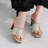 カットアウト異素材コンビミュールサンダル | VIVIAN COLLECTION | 詳細画像20 