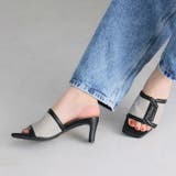 カットアウト異素材コンビミュールサンダル | VIVIAN COLLECTION | 詳細画像8 