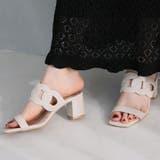 スクエアトゥカットワークミュールサンダル | VIVIAN COLLECTION | 詳細画像15 