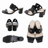 スクエアトゥカットワークミュールサンダル | VIVIAN COLLECTION | 詳細画像3 