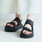履きごこちやみつき感激 ストレッチダブルベルト厚底サンダル | VIVIAN COLLECTION | 詳細画像10 