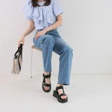 キラキラビジューバックル厚底サンダル | VIVIAN COLLECTION | 詳細画像11 