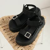 キラキラビジューバックル厚底サンダル | VIVIAN COLLECTION | 詳細画像14 