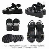 キラキラビジューバックル厚底サンダル | VIVIAN COLLECTION | 詳細画像3 