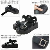 キラキラビジューバックル厚底サンダル | VIVIAN COLLECTION | 詳細画像4 