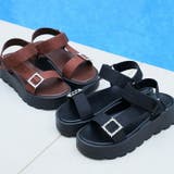 キラキラビジューバックル厚底サンダル | VIVIAN COLLECTION | 詳細画像5 