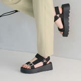 キラキラビジューバックル厚底サンダル | VIVIAN COLLECTION | 詳細画像7 