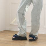 ダブルビッグリボン厚底サンダル | VIVIAN COLLECTION | 詳細画像15 