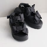 ダブルビッグリボン厚底サンダル | VIVIAN COLLECTION | 詳細画像5 