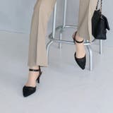 シアーチュールレースグリッターヒールストラップパンプス | VIVIAN COLLECTION | 詳細画像13 