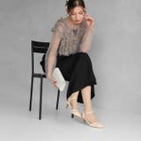 シアーチュールレースグリッターヒールストラップパンプス | VIVIAN COLLECTION | 詳細画像19 