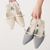 サイドリボンニットスリングバックパンプス | VIVIAN COLLECTION | 詳細画像5 