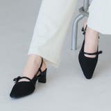 サイドリボンニットスリングバックパンプス | VIVIAN COLLECTION | 詳細画像10 