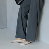 サッ！と履けるシアーラフィアメッシュフラットシューズ | VIVIAN COLLECTION | 詳細画像18 